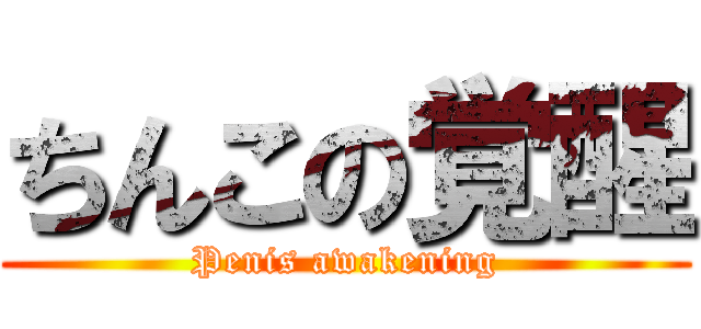 ちんこの覚醒 (Penis awakening)