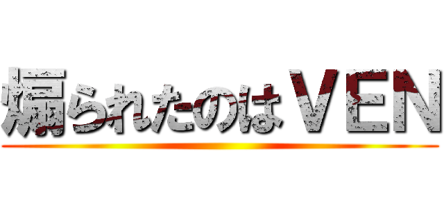 煽られたのはＶＥＮ ()