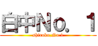 白中Ｎｏ．１ (shiroko,No.1)