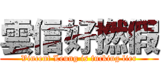 雲信好撚假 (Vincent Leung is fucking lier)