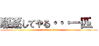 駆逐してやる・・・一匹、 (attack on titan)