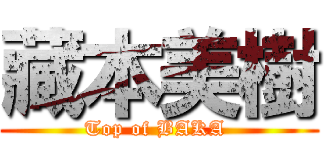 藏本美樹 (Top of BAKA )