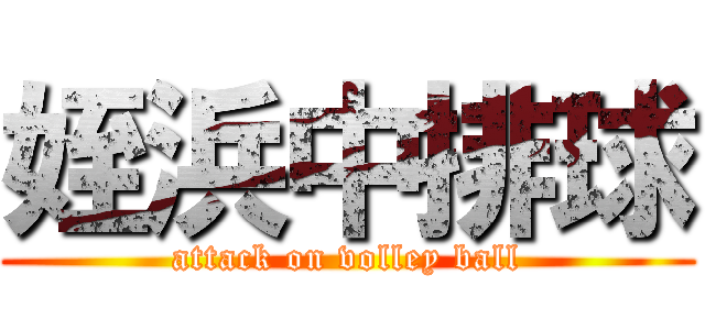 姪浜中排球 (attack on volley ball)