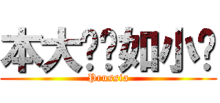 本大爷帅如小鸟 (Prussia)