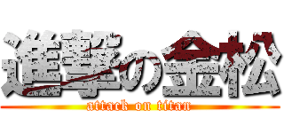 進撃の金松 (attack on titan)