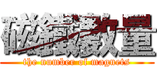 磁鐵數量 (the number of magnets)