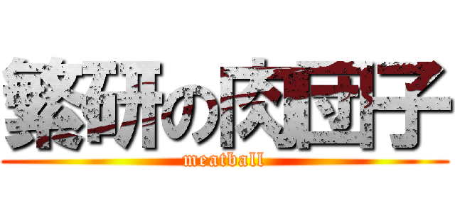 繁研の肉団子 (meatball)