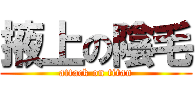 掖上の陰毛 (attack on titan)