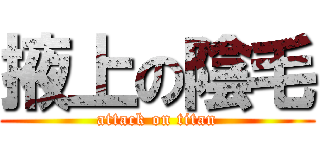 掖上の陰毛 (attack on titan)