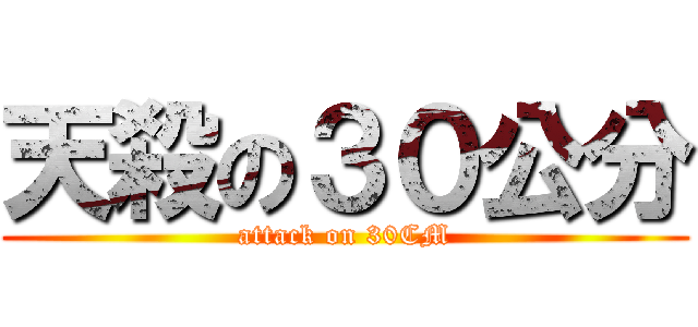 天殺の３０公分 (attack on 30CM)