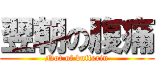 翌朝の腹痛 (Not of bufferin)