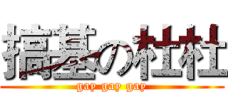 搞基の杜杜 (gay gay gay)