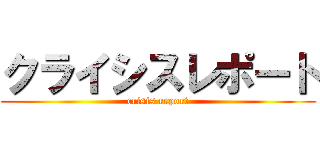 クライシスレポート (crisis report)