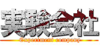 実験会社 ( Experiment company)