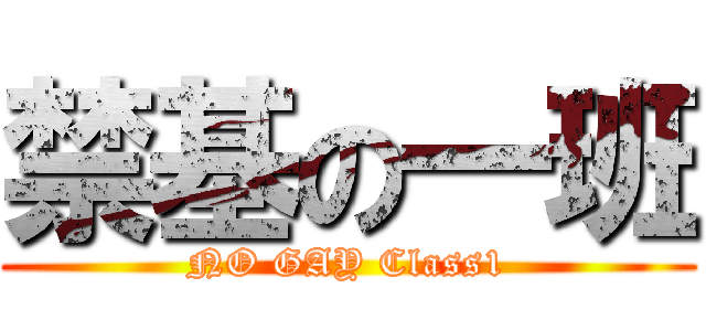 禁基の一班 (NO GAY Class1)