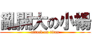 亂開大の小楊 (attack on titan)