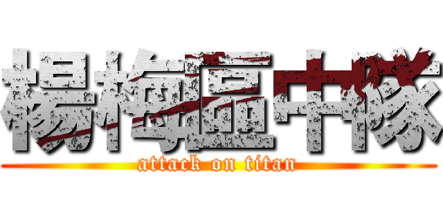 楊梅區中隊 (attack on titan)