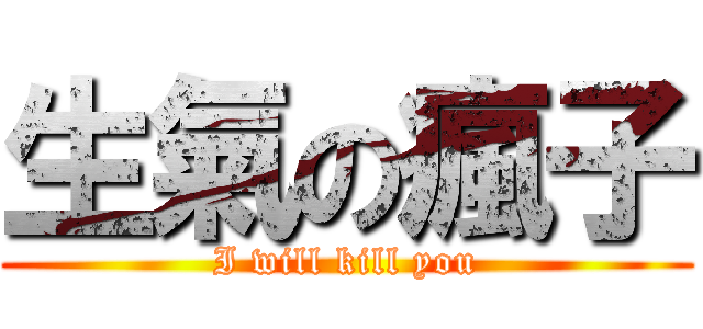 生氣の瘋子 (I will kill you)