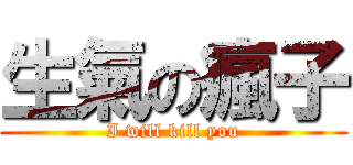 生氣の瘋子 (I will kill you)