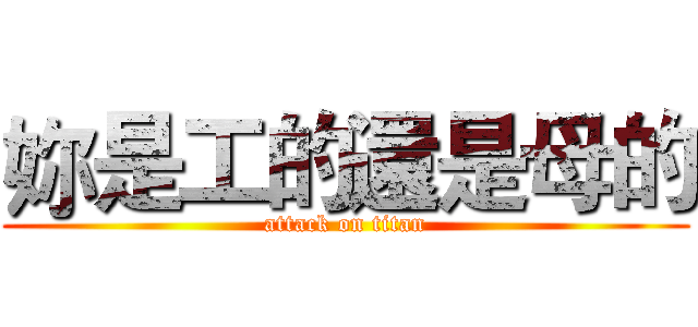 妳是工的還是母的 (attack on titan)