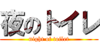 夜のトイレ (night of toilet)