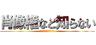 肖像権など知らない (なにそれ美味しいの？)