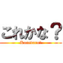 これかな？ (Koredaro?)