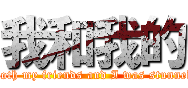 我和我的 (Both my friends and I was stunned)