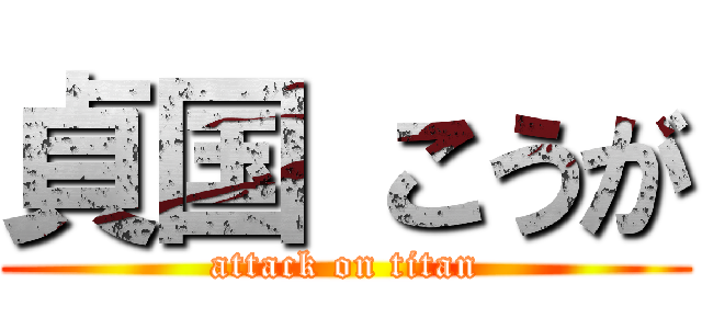 貞国 こうが (attack on titan)