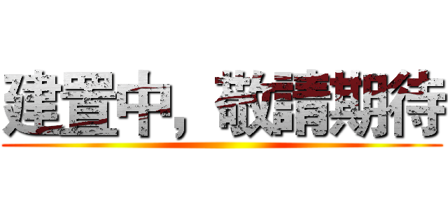 建置中，敬請期待 ()