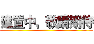 建置中，敬請期待 ()