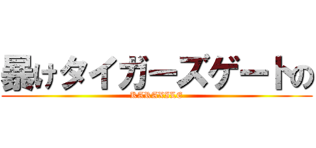 暴けタイガーズゲートの (KARAXILE)