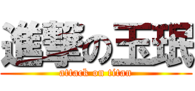 進撃の玉珉 (attack on titan)