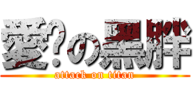 愛你の黑胖 (attack on titan)