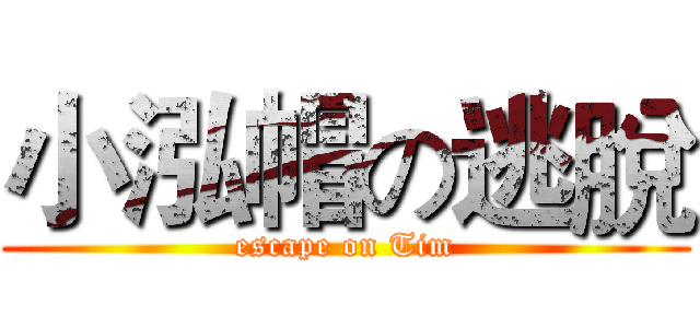 小泓帽の逃脫 (escape on Tim)
