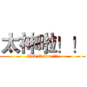 太神啦！！ (God it too !!!)