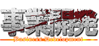 事業開発 (Business Development)