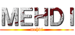 ＭＥＨＤＩ (mehdi)