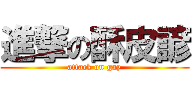 進撃の酥皮諺 (attack on gay)