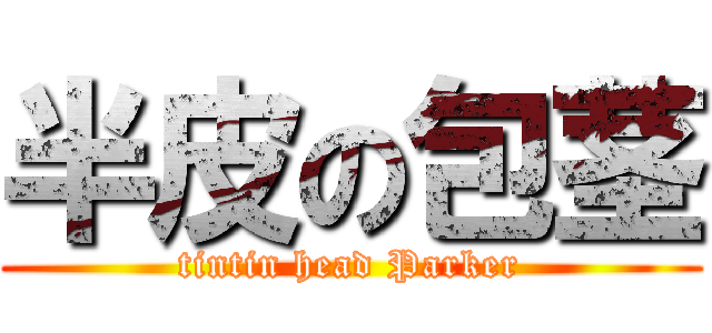 半皮の包茎 (tintin head Parker)