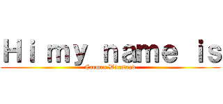 Ｈｉ ｍｙ ｎａｍｅ ｉｓ (Carmen Winstead)