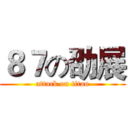 ８７の劭展 (attack on titan)