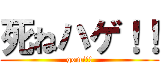 死ねハゲ！！ (gomi!!)