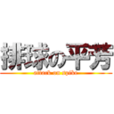 排球の平芳 (attack on spike)