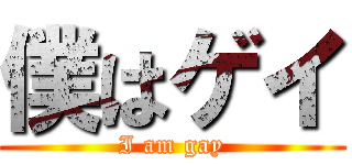 僕はゲイ (I am gay)