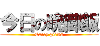 今日の晩御飯 (Curry gaiina)