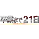 卒業まで２１日 (attack on titan)