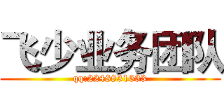 飞少业务团队 (qq:2248831633)