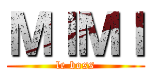 ＭＩＭＩ (le boss)