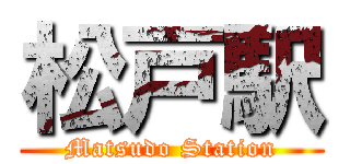 松戸駅 (Matsudo Station)